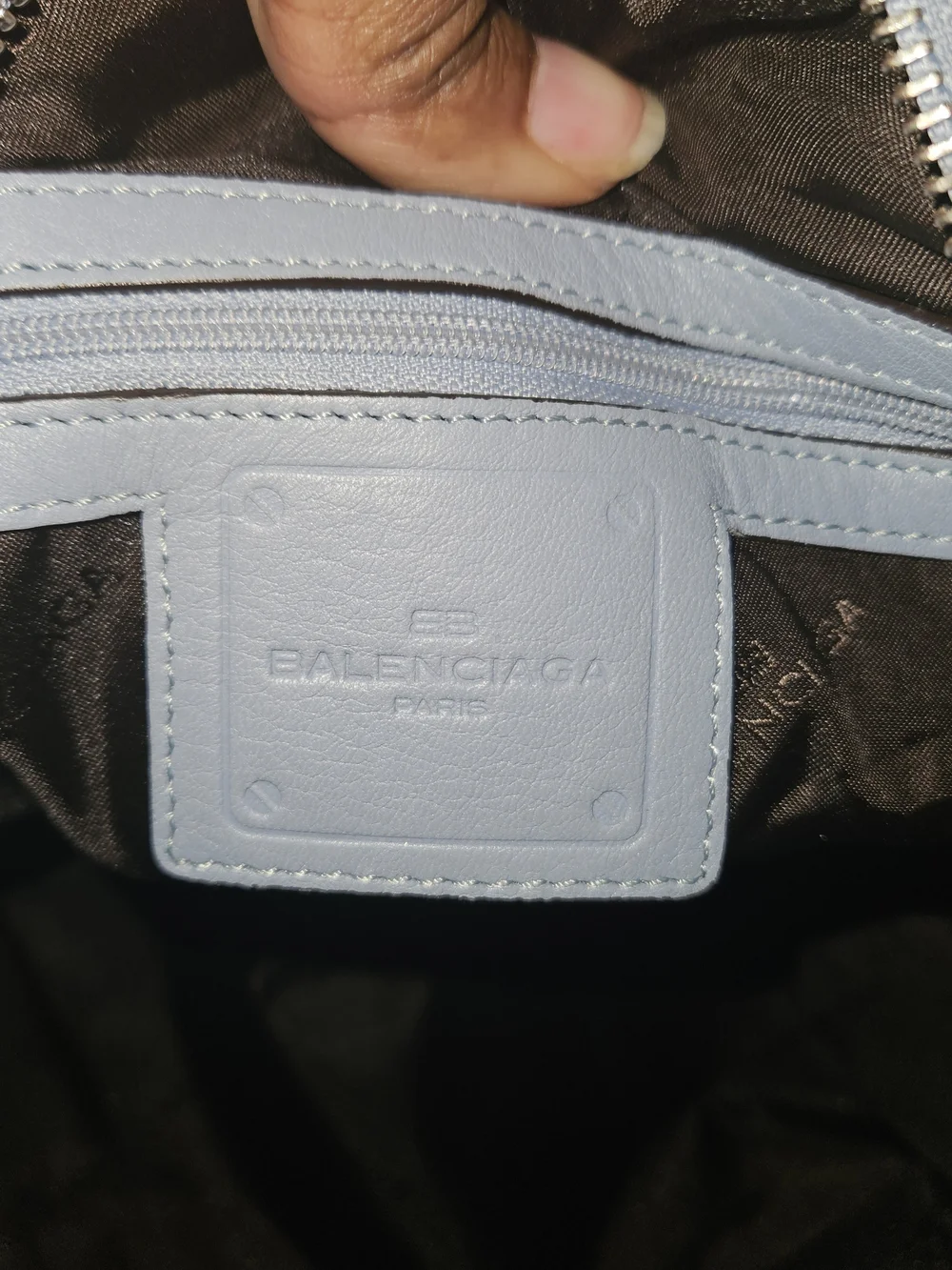 Balenciaga BB Vintage Monogram Leather Satchel